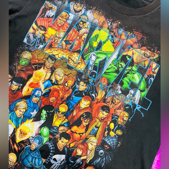VTG Marvel Civil War Character Mad Engine tee size XL - Picture 4 of 4
